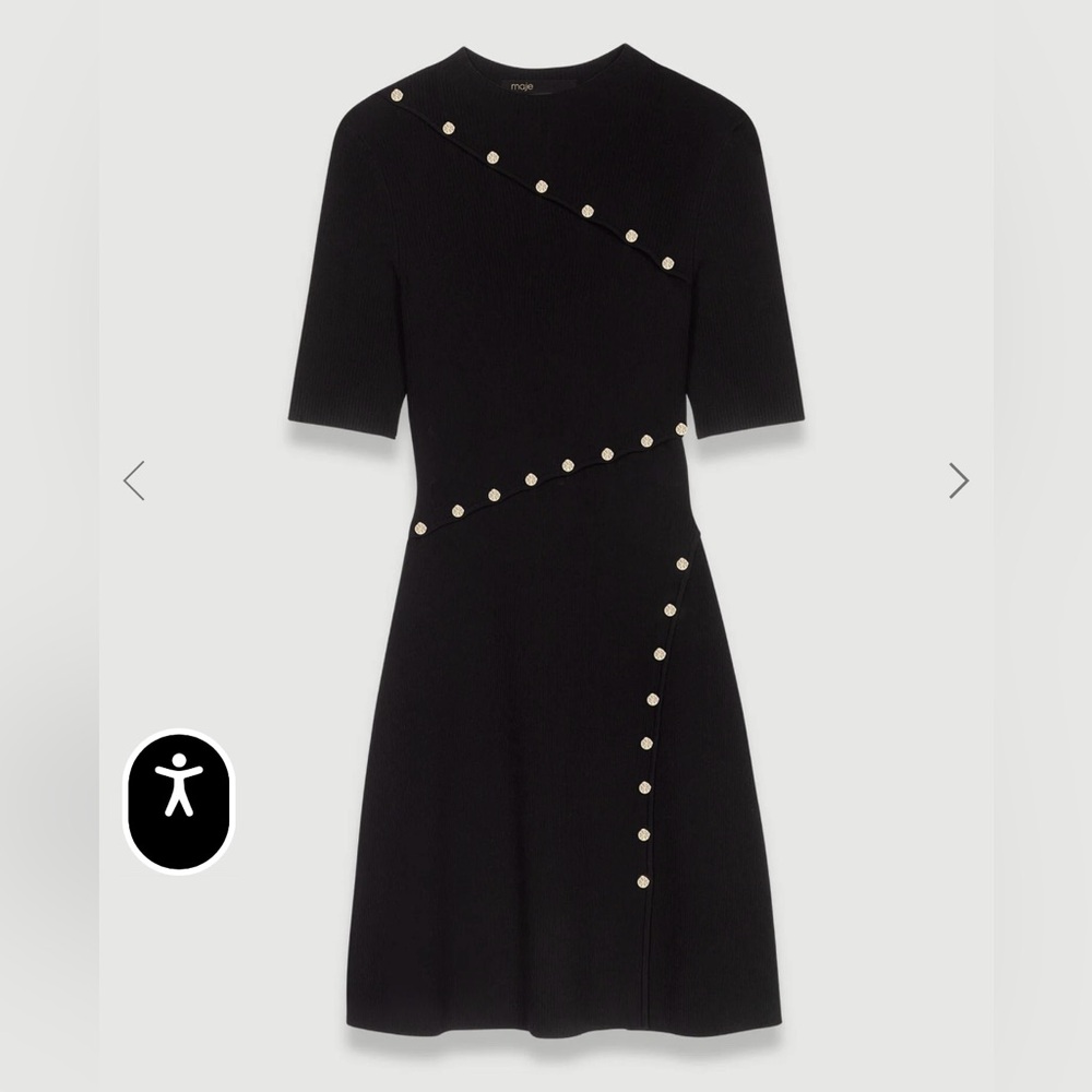 Maje ribbed knit dress